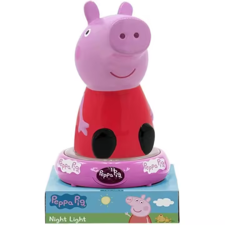 Peppa Pig - Lámpara Led 3D - Color Rosa - Producto Oficial - 1
