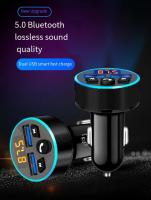 Cargador De Coche Digital 3.1A Dual USB Multifuncional Con Pantalla Bluetooth Receptor Audio Sin Perdida Calidad MP3 - details 0