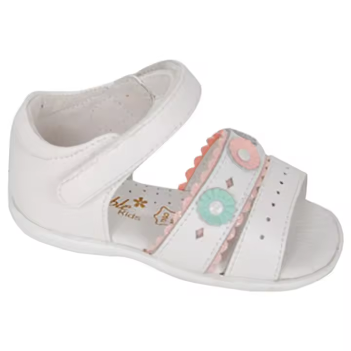 Sandalias para niña florales de piel - 1