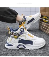 Zapatos Casuales Para Hombre Zapatillas De Moda Con Cordones Color Coordinado Comodidad Invierno Plataforma Antideslizante Tenis Gruesos - details 6