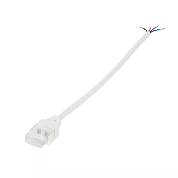 Ledkia Conector Hipopótamo con Cable para Unir Tira LED RGBIC COB 24V DC IP65 Ancho 12 mm 12 mm - 1