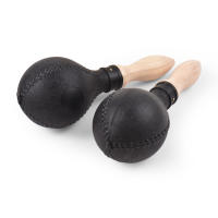 Par De Maracas De 25 Cm Con Cabeza De Arena Y Mango De Madera Instrumentos De Percusión Para Concierto Y Fiestas - details 6