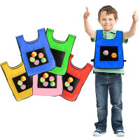 Juguetes De Tiro Adhesivos Para Niños Chalecos Camisetas Y Bolas Adhesivas Interacción Padres-Hijos Juegos Al Aire Libre - details 2