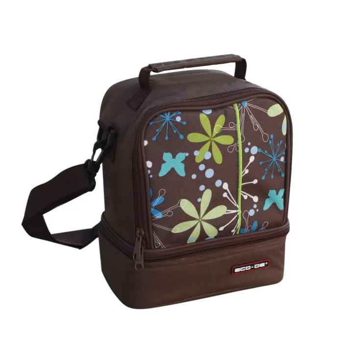 ECODE Bolsa Térmica Porta Alimentos, Porta Comida con forro, Incluye Tupper 0.5l, isotermica de almuerzo mod. Summer Eco-De - 1