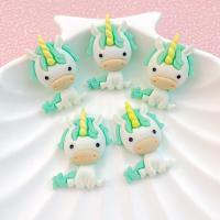 10Pcs Cabochones De Resina Planos Con Serie De Unicornio Cartoon Lindo Para Manualidades Y Decoración De Joyería DIY - details 4