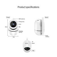 Cámara IP Icsee Smart Home 1080P 5MP HD Seguridad Auto Tracking Wireless Vigilancia Visión Nocturna WiFi Cámara Blanco - details 6