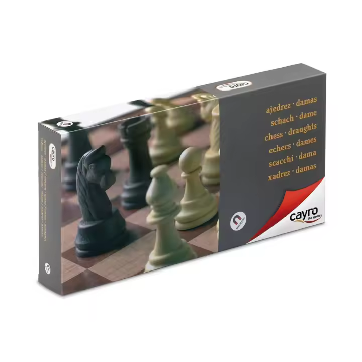 Juego de Mesa Ajedrez-Damas Magnético Grande Cayro 455 Juegos de estrategia - 1