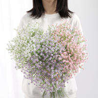 3/5/10pcs Flores Artificiales De Gypsophila Para Arreglo De Bodas Decoración Del Hogar DIY Flores Falsas Para Bouquets - details 0