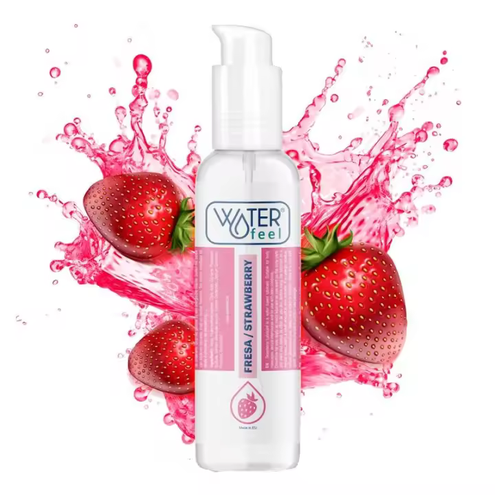Lubricante Base Agua Sabor Fresa Waterfeel - 1