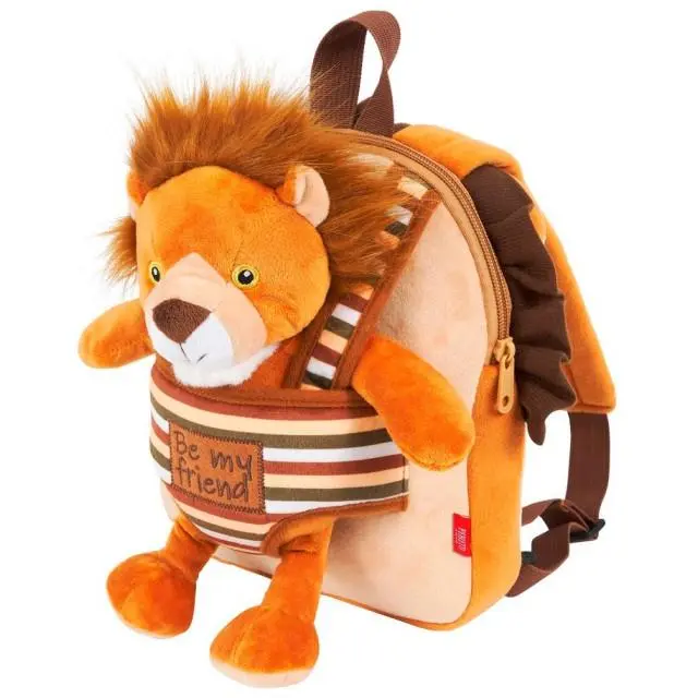 Mochila Peluchilandia León Infantil Reversible - Aventuras Garantizadas - Divertida y práctica para los niños/as pequeños/as - 1