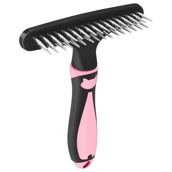 Cepillo Profesional Para Peluquería De Perros Y Gatos Con Pelo Largo Herramienta De Eliminación De Pelos De Subcapa Antiestático - 1