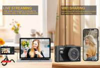 Cámara Digital 4K 64MP Con Pantalla Táctil De 3 Pulgadas Zoom Digital 18X Vlog Cámara De Video Para YouTube Webcam Cámara Interchangeable CMOS - details 4