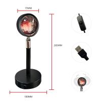 Sunset lamp con USB Raycool  - Lámpara Proyectora de Atardecer 360°, Luz Nocturna LED Romántica para Fotografía y Decoración [Eficiencia Energética A+++] - details 0