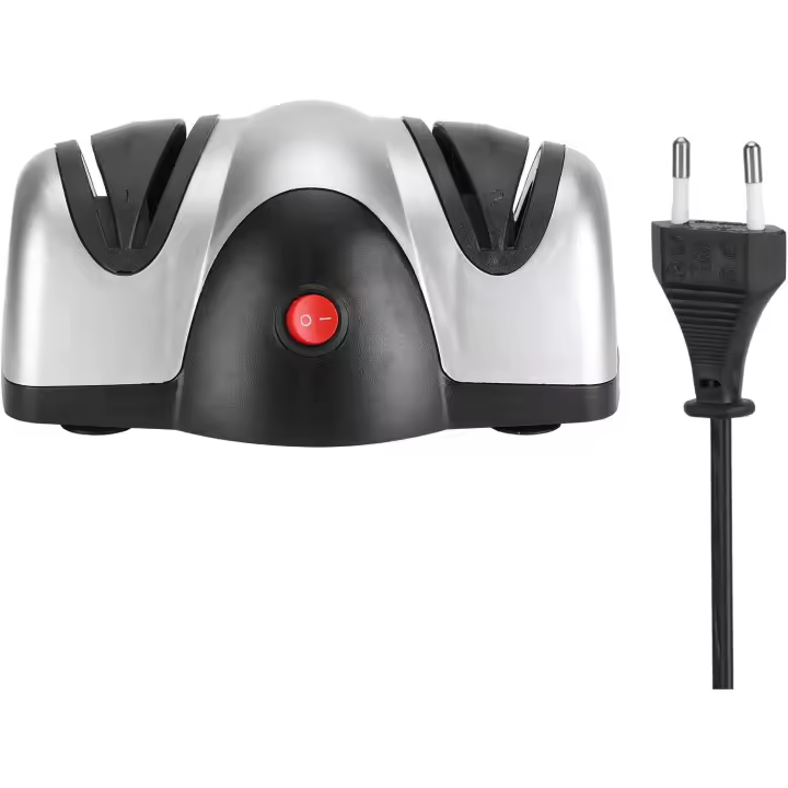 Afilador de Cuchillos Eléctrico - Accesorio de Cocina - Afilador de Cuchillos de 2 Tapas para Afilar y Pulir - 1