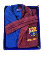 Barça - Albornoz FC Barcelona Adulto o Infantil  Bicolor Escudo Bordado Alta Calidad Producto Oficial Algodón De 2 a 16 años Culé - details 1