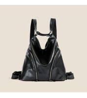 Bolso De Hombro Mujer Multifuncional Con Gran Capacidad Y Diagonal Cómodo Para Viajes Estilo Casual Color Negro Y Marrón Oscuro - details 15