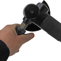 Hymair Amoladora Neumática Hymair KRAG 4" con Protección, Radial de Aire 100 Grados con Bloqueo de Husillo y Mango Lateral - details 0