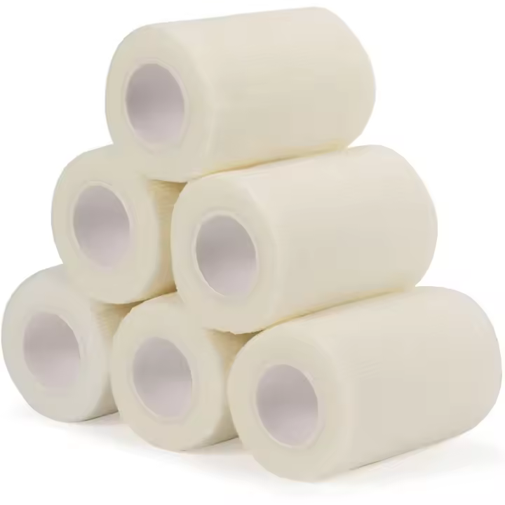 Cinta adhesiva deportiva de 7,5 cm x 4,5 m, para uso veterinario, autoadhesiva, elástica y protectora (Blanca). - 1