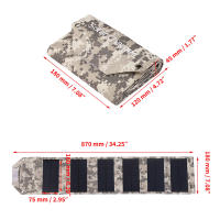 Cargador De Batería Solar Plegable De 100W Panel Solar Plegable 6-Fold USB 5V Bolsa Solar Para Teléfono Camping Emergencia - details 1