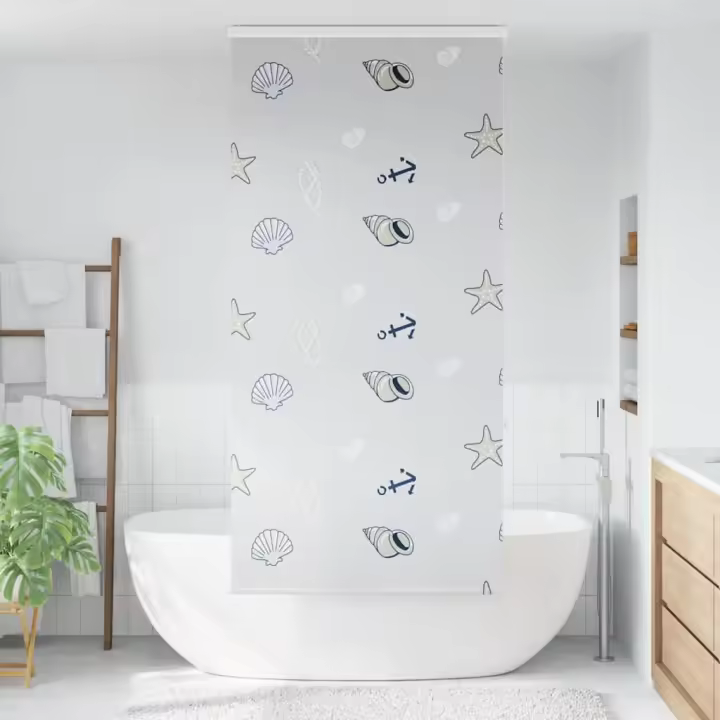 Estor enrollable para ducha casete tela 100x240 cm ancho 96 cm - 1
