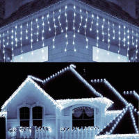 Guirnalda De Luces LED Para Navidad Y Año Nuevo Guirnalda De Hielo Para Decoración De Calle Longitud 0.3M 0.4M 0.5M Multicolor Blanco Rojo Morado Azul Amarillo - details 3
