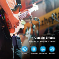 Amplificador De Guitarra Eléctrica LEKATO Con Ajuste De Voz Y Hablador Portátil Plug-in Con Effecitos De Reverb Distorsión Y Overdrive - details 19