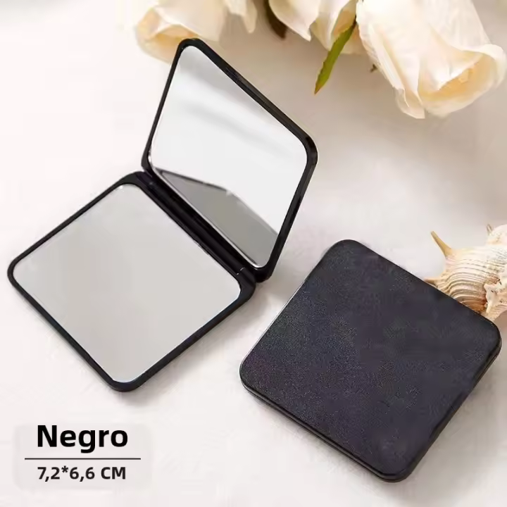 Espejo De Maquillaje Portátil Para Niñas Doble Cara Compacto De Tamaño Pequeño Con Diversas Colores Regalo Ideal Para Niñas - 1