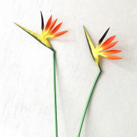 Flor Artificial De Bird of Paradise Strelitzia Planta Falsa Con Peso Largo Para Decoración De Fiesta En Casa Y Tema DIY - details 7