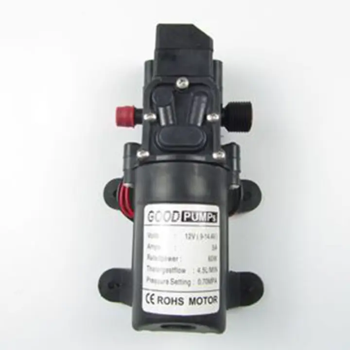 Bomba De Agua De Díafragma Automática Con Interruptor De Flujo 6L/Min Auto Priming Bomba De Alta Presión DC12V 70W 130PSI Para El Mercado De Suministros Electrónicos - 1