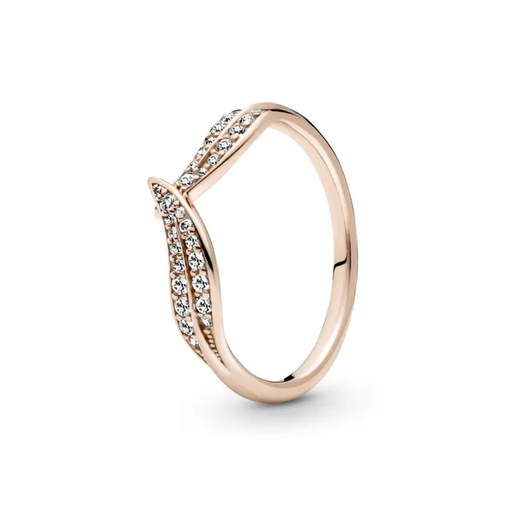 Pandora Pandora Rose Anillo en Pandora Rose Hojas Brillantes 189533C01 , para Mujer - 1