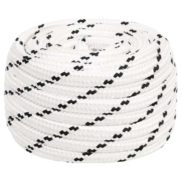 vidaXL Cuerda de trabajo poliéster 16 mm 50 m cuerda trenzada Color Negro,  Blanco, y mas - 1