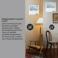 Termostato De Calentador De Agua Wifi Tuya Compatible Con Alexa Y Google Home Control Remoto Para Calefacción Eléctrica Y Gasolina Batería Incluida O Suministro USB - details 10