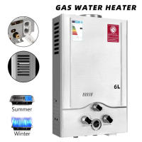 calentador de agua de Gas LPG, caldera de Gas propano sin depósito de acero inoxidable de 6L-18L, con Kit de ducha, electrodoméstico para acampar - details 0