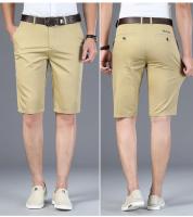 Nuevos Shorts Casuales Para Hombre 2024 5 Colores Verdes Beige Negro Azul Marino Estilo Recto Elásticos Moda Verano - details 17