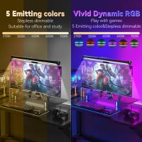 Lámpara De Escritorio LED RGB Curva Para Monitor De PC Luz De Juego Y Oficina Regulable Por USB Con Toque Iluminación Moderna Para Leitura Y Juego - details 2