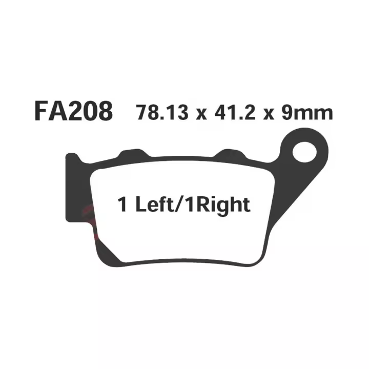 PASTILLA FRENO MOTO ORGANICA EBC FA208TT - 1
