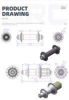 Hub De Bicicleta De Carretera ARC De Aluminio 270g Frente 20 Agujeros Trasero 24 Agujeros 4 Pilares Sellado Para 8 9 10 11v - details 1