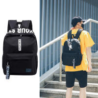 Mochila Casual De Nylon Impermeable De Gran Capacidad En Color Sólido Mochila Escolar Estilo Fashion Sin Marca Proveniente De China - details 0