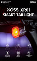 Luz Trasera De Bicicleta XOSS XR01 Inteligente Con Sensor De Freno Automático Luz De Cola LED Recargable Impermeable Accesorios De Ciclismo - details 0
