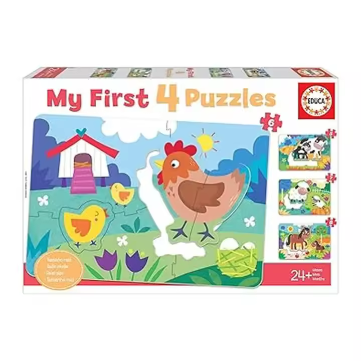 Educa Conjunto de Puzzles Progresivos Infantiles My First Mamás y Bebés 5-6-7-8 Piezas 18899 - 1