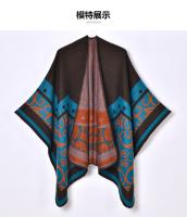 Nuevo chal de mujer estilo étnico Yunnan foto de viaje ropa capa retro imitación Cachemira chal con hendidura - details 1