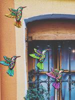 Arte De Hierro Colibrí Herramienta Artesanal Colgante Decoración De Pared Para Jardín Decoración De Hogar Decoración De Pared Para Valla Estilo Rústico Farmhouse - details 12