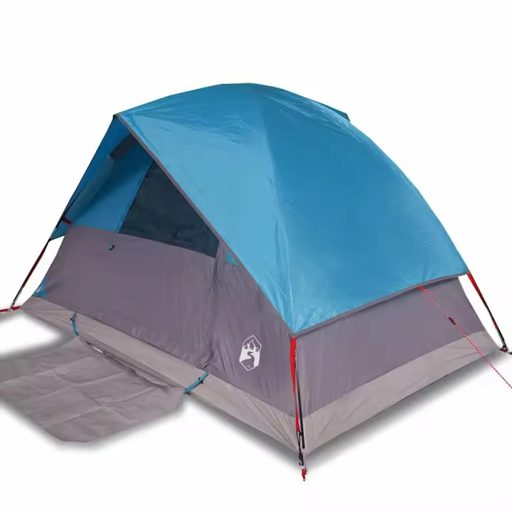 vidaXL Tienda de campaña iglú para 4 personas impermeable azul - 1