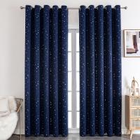 Cortinas Para Niños Con Estrellas Y Negro Resistente Al Sol Para Dormitorio Y Sala De Estar Ventanas Modernas De Doble Capa Sin Encaje - details 0