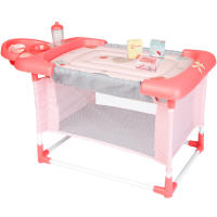 COLORBABY - Juguete 3 en 1 para muñecas: cuna, cambiador y trona con accesorios, ideal para muñecos de 32 cm, juego infantil multifuncional, para niños a partir de 3 años, incluye accesorios para el cuidado de muñecos, diseño práctico y educativo - details 0