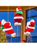 Juguete Musical De Santa Claus Electrónica Subiendo Escalera Para Árbol De Navidad Decoración Para El Hogar Regalos Para Niños Y Niñas - details 16
