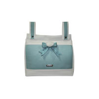 Bolso panera de ecopiel Babystar (13x34x33cm), bolso talega bebe, bolso silla de paseo universal, bolso carro bebe colección Sevilla - details 3
