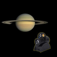 Lámpara De Noche Proyector De Luna USB Con LED Reemplazable Proyector De Planetas Con Fondo De Constelaciones Para Ambiente - details 1