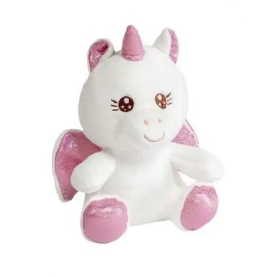 UNICORNIO PELUCHE ,FANTASTICO, MAGICO, BLANCA Y ROSITA, SOFT, 20CM ,PARA REY, REGALO, NINA, CUMPLEANO. - 1