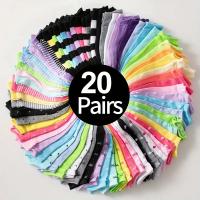 Calcetines De Tobillo Con Estampado De Corazones Para Mujer Calcetines De Candy Colored Para San Valentín Poliéster Y Spandex - details 1